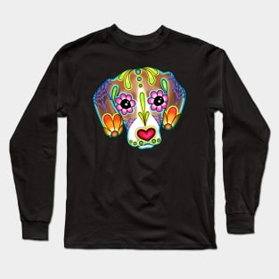 Beagle - Day of the Dead Sugar Skull Dog Long Sleeve T-Shirt